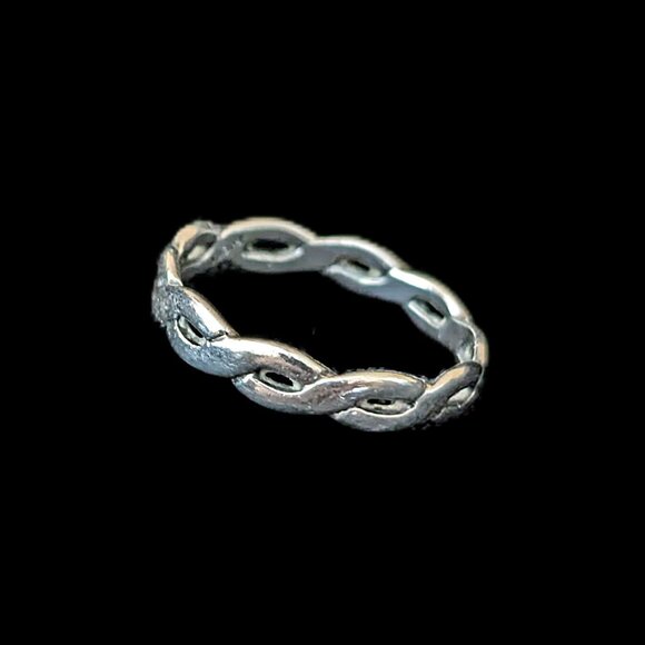 James Avery RARE Twisted Wire Stacked Ring - Picture 3 of 5